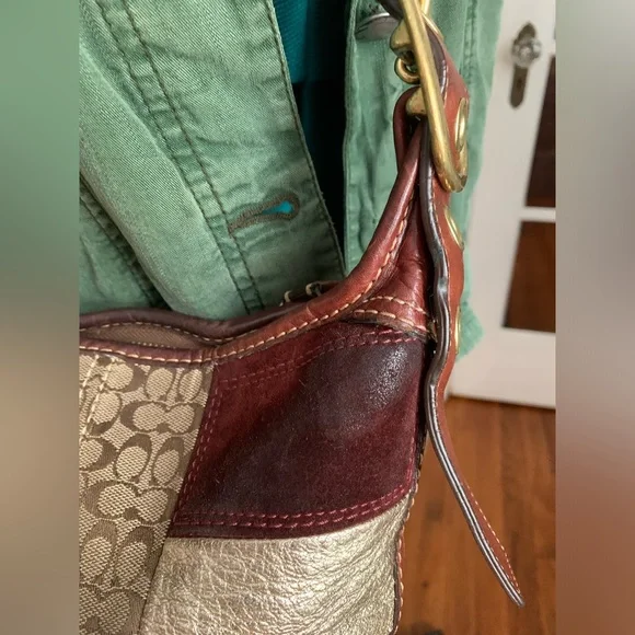 COACH Vintage Holiday patchwork Bleeker limited crossbody bag 11356 - Picture 10 of 16